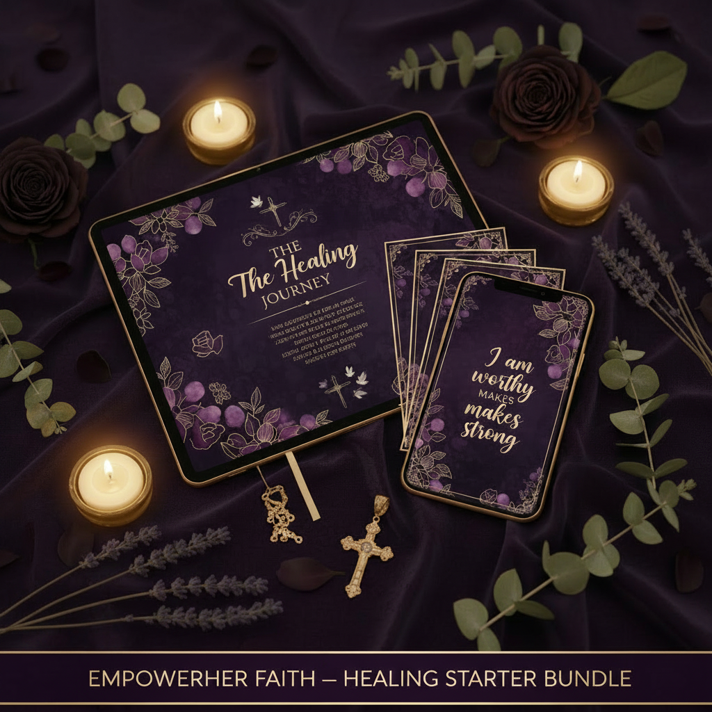 EmpowerHer Faith — Healing Starter Bundle Mockup